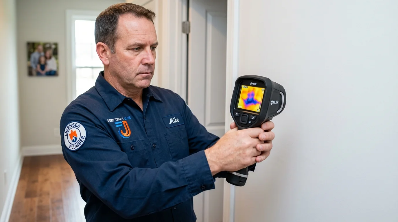 Thermal imaging leak detection by Johns Plumbing LLC in Fort Irwin